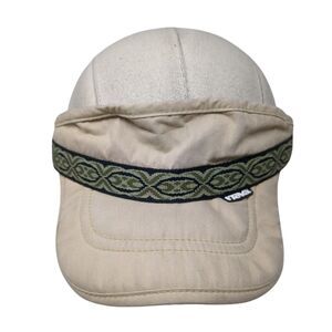 Teva Slideback Sun Visor Hat Tan One Size Adjustable Solid Outdoor
